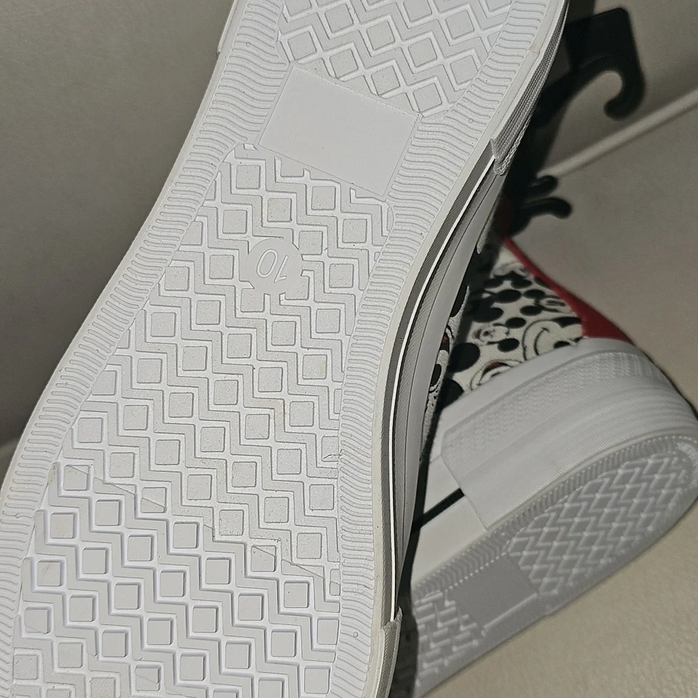 Mickey Mouse High-Top Shoes - Black and White - Picture 4 of 5